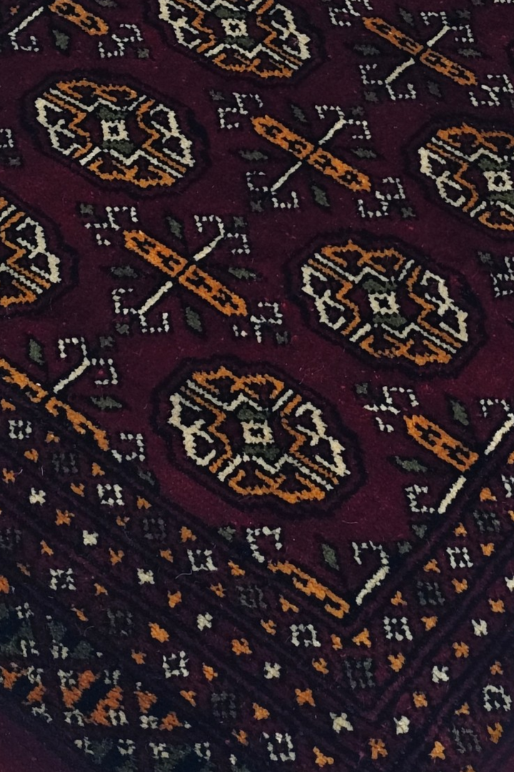 Burgundy Cross Bokhara