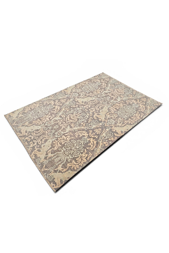 Driftwood Gabbeh, Hand-Knotted Afghan Wool &amp; Silk Rug