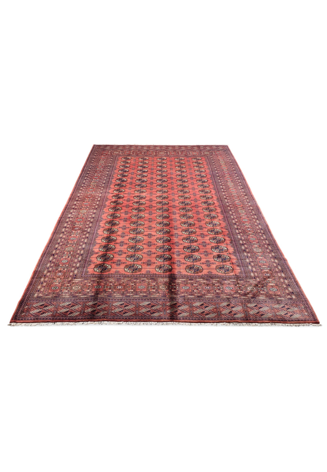 Rose Turkmen Gül Bokhara, Hand-Knotted Sherwan