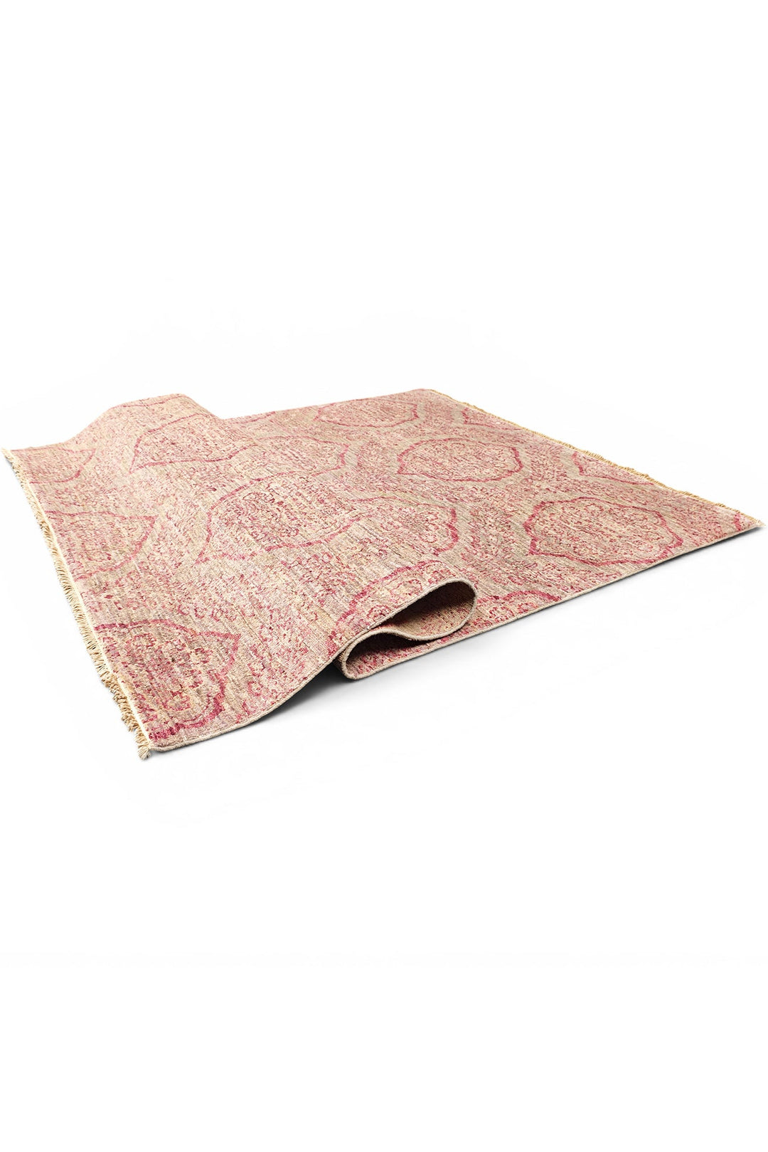 Blush Gabbeh, Hand-Knotted Afghan Wool Rug