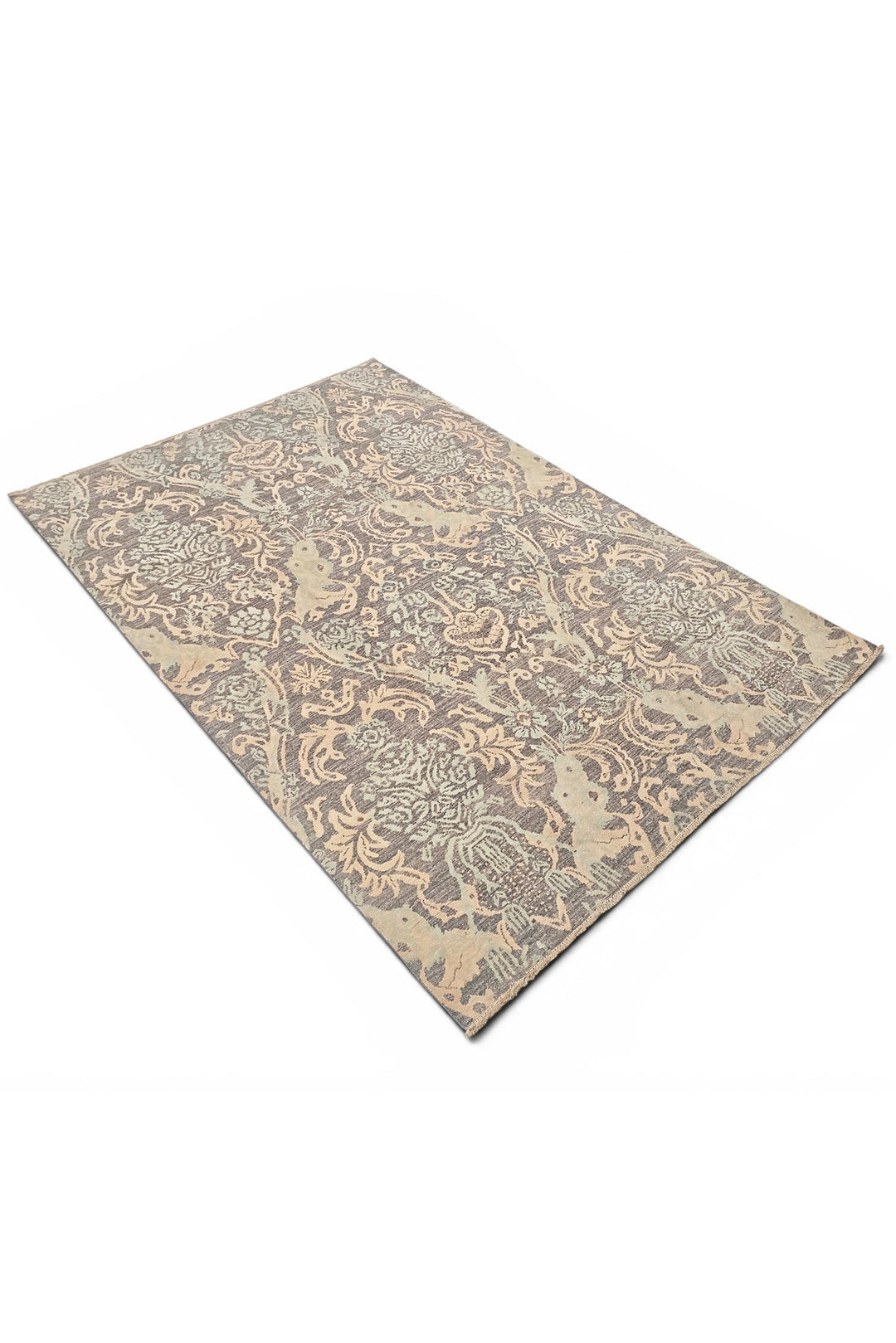 Driftwood Gabbeh, Hand-Knotted Afghan Wool &amp; Silk Rug