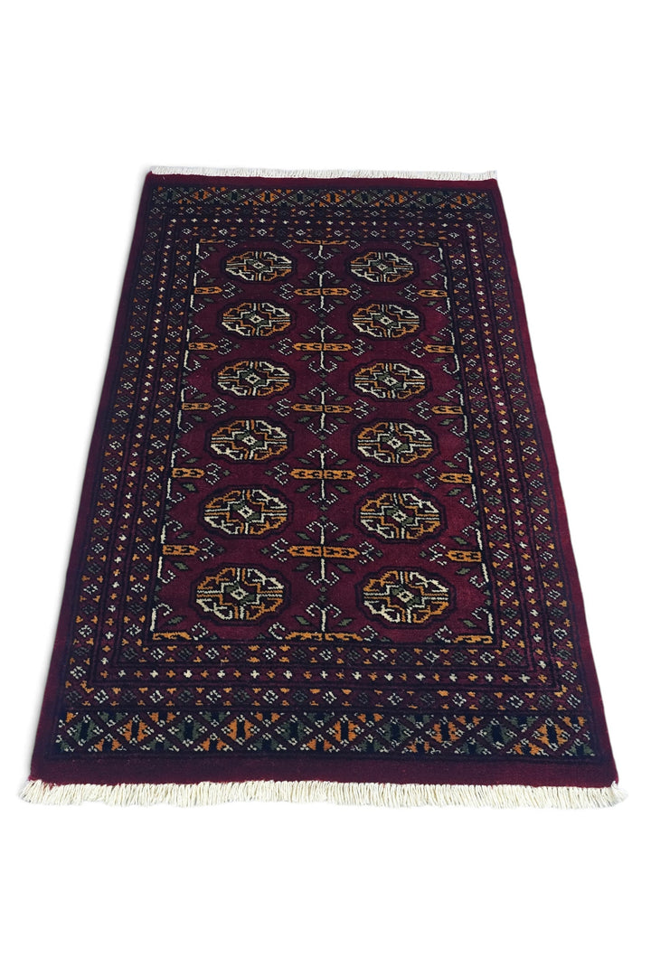 Burgundy Cross Bokhara