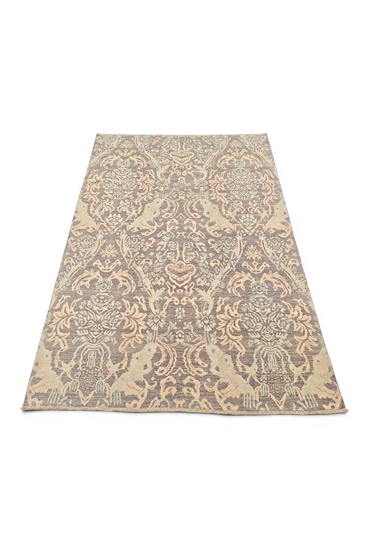 Driftwood Gabbeh, Hand-Knotted Afghan Wool &amp; Silk Rug