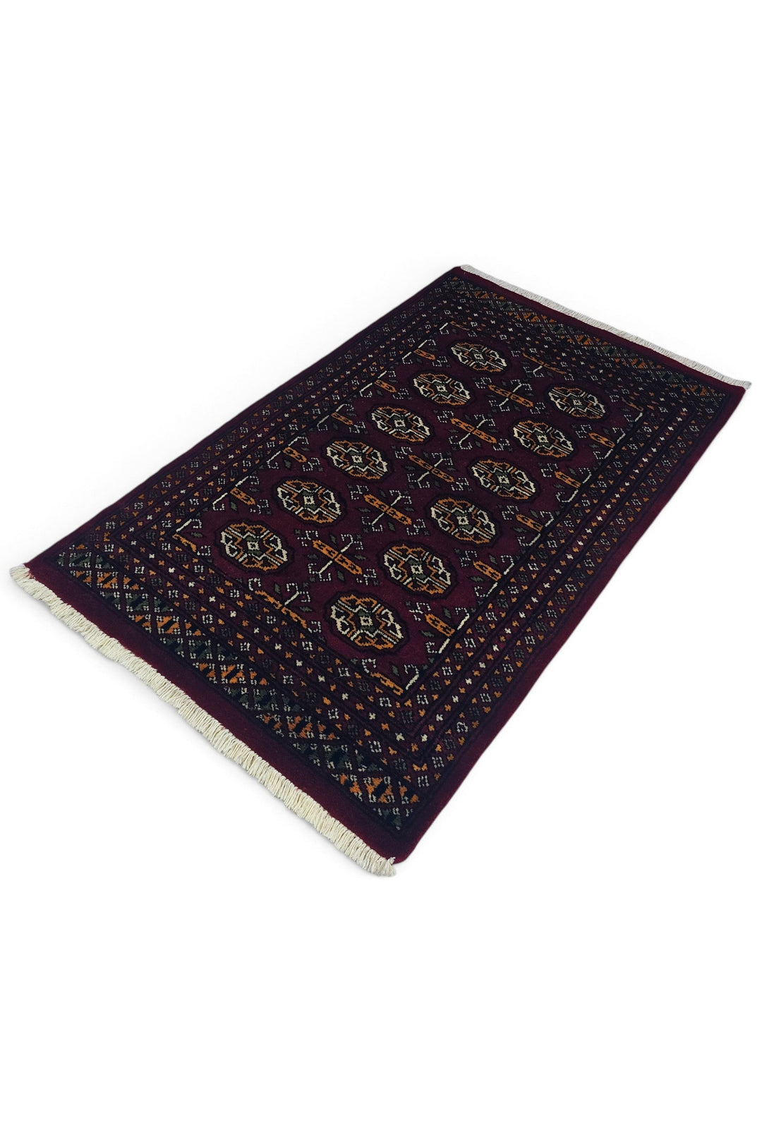 Burgundy Cross Bokhara