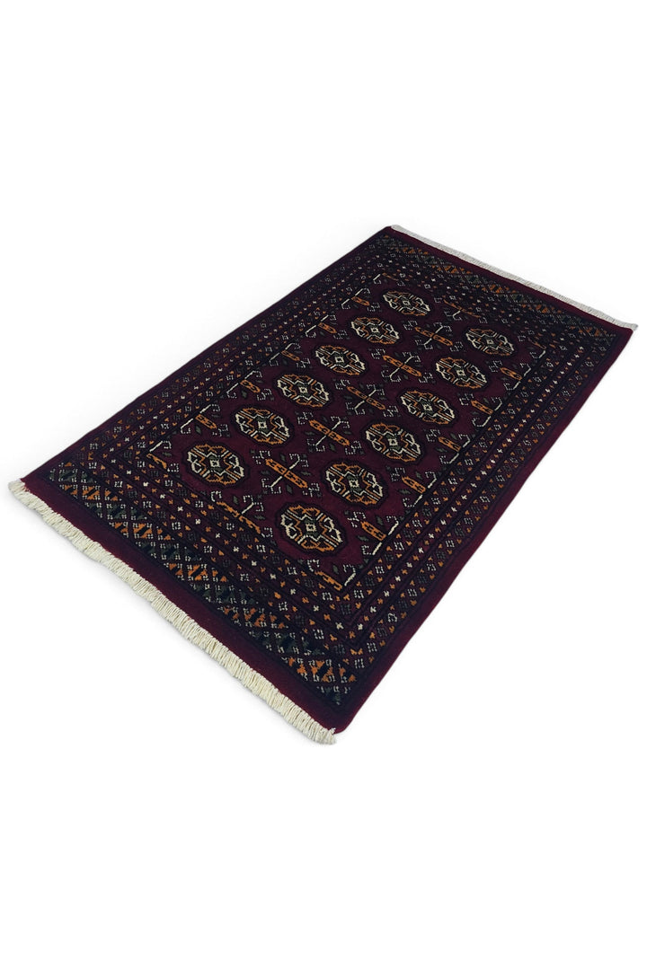 Burgundy Cross Bokhara