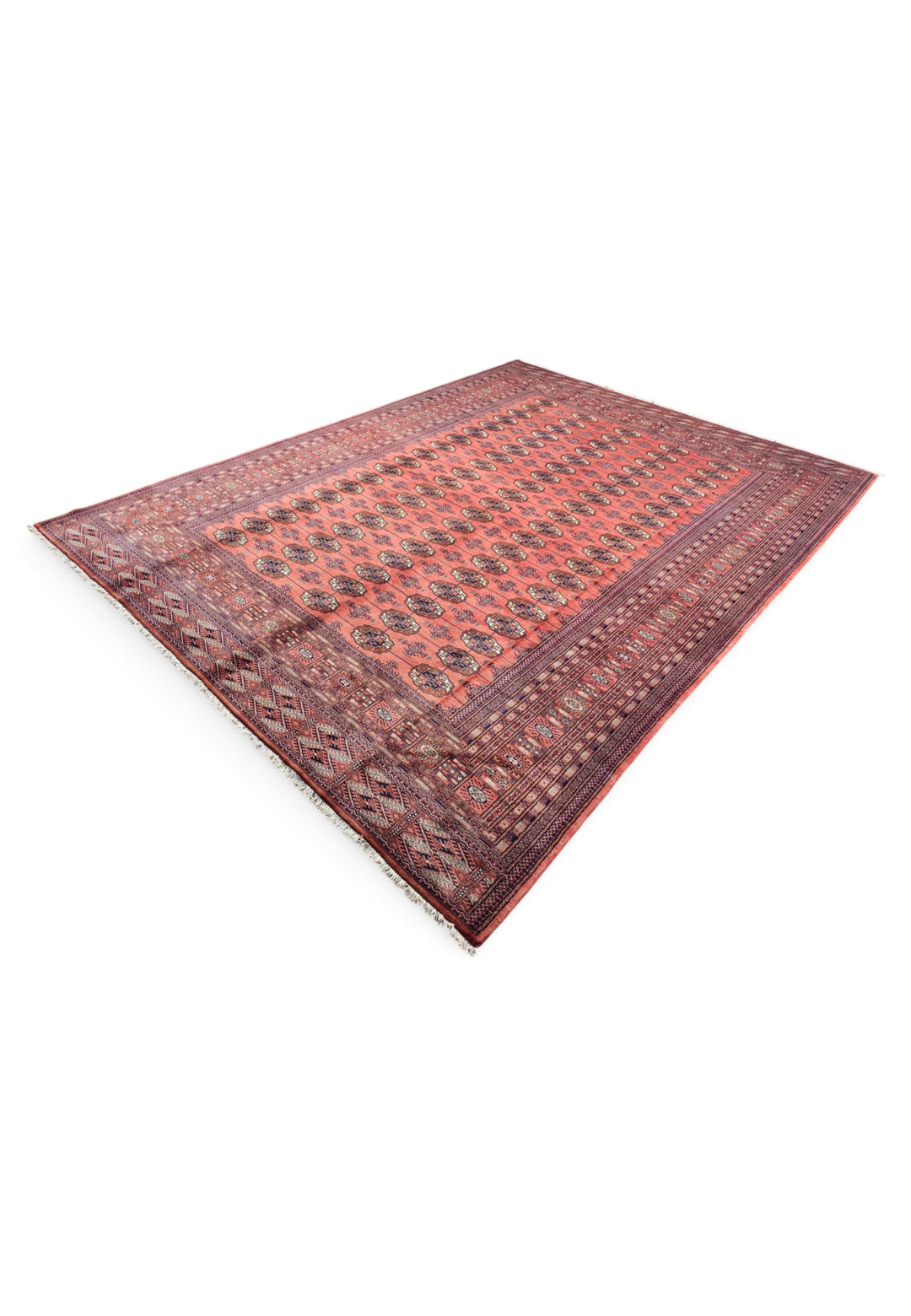 Rose Turkmen Gül Bokhara, Hand-Knotted Sherwan