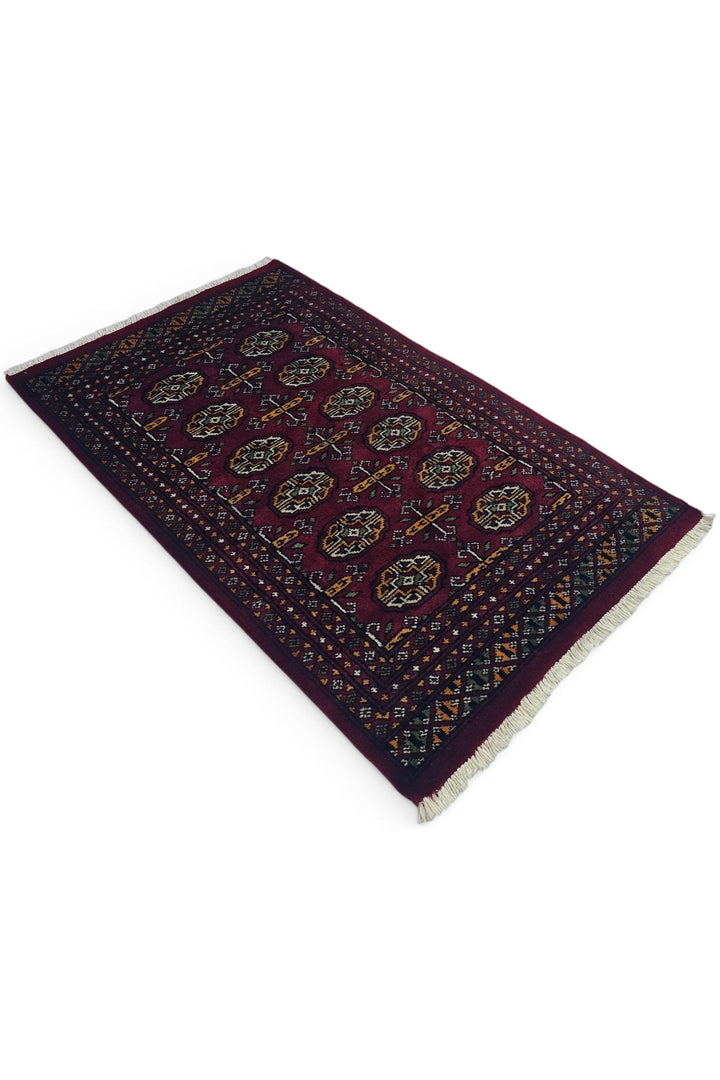 Burgundy Cross Bokhara