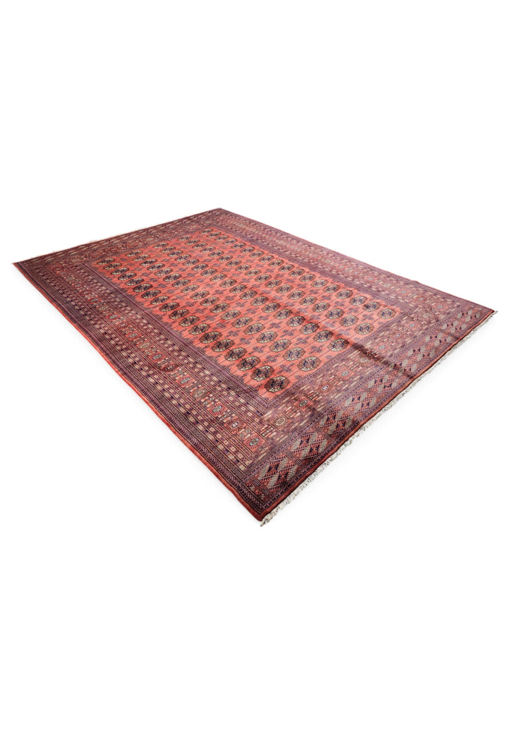 Rose Turkmen Gül Bokhara, Hand-Knotted Sherwan