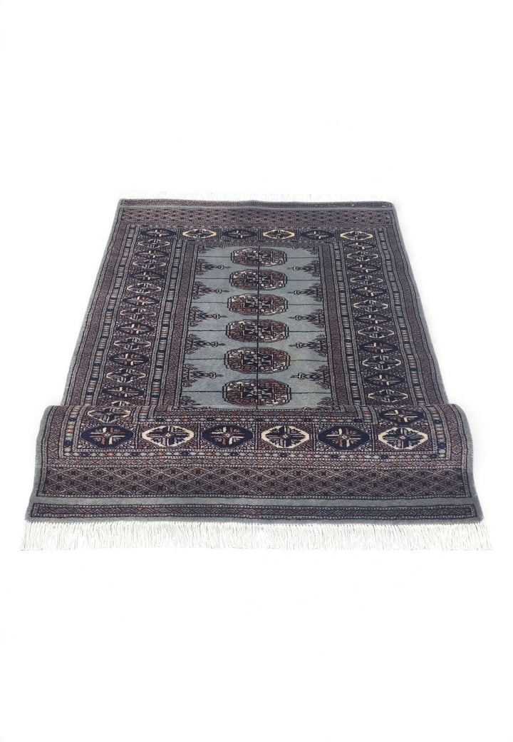Slate Grey Gul Bokhara