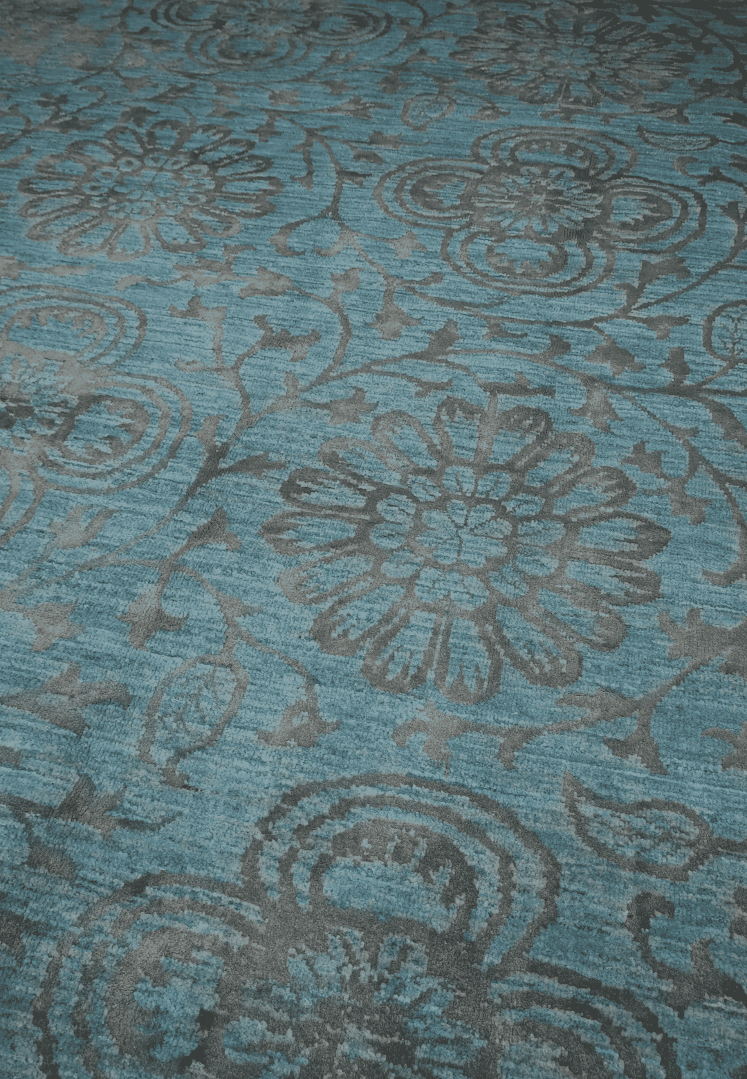 Soft Turquoise Floral Ghazni