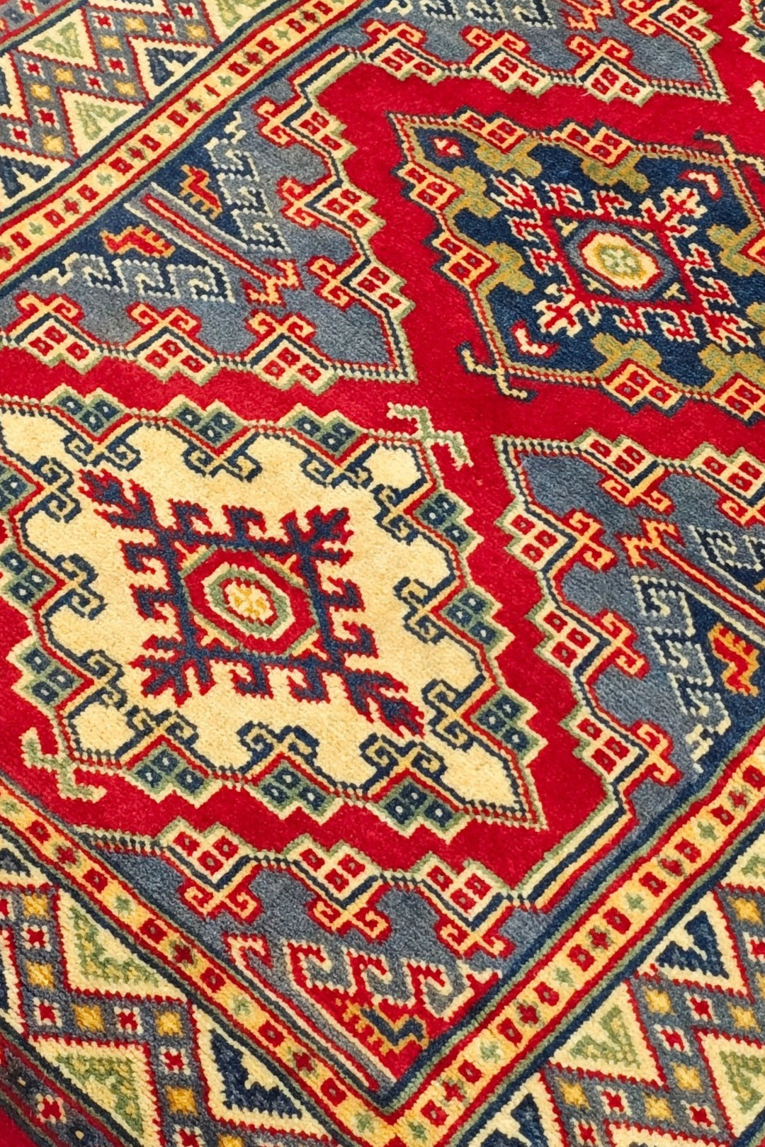 Red Triple Medallion Kazak