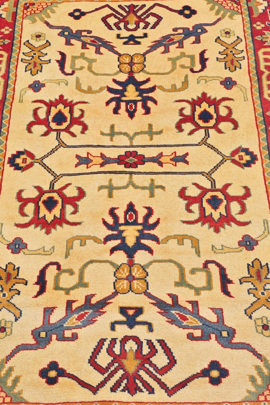 Cream Palmette Kazak