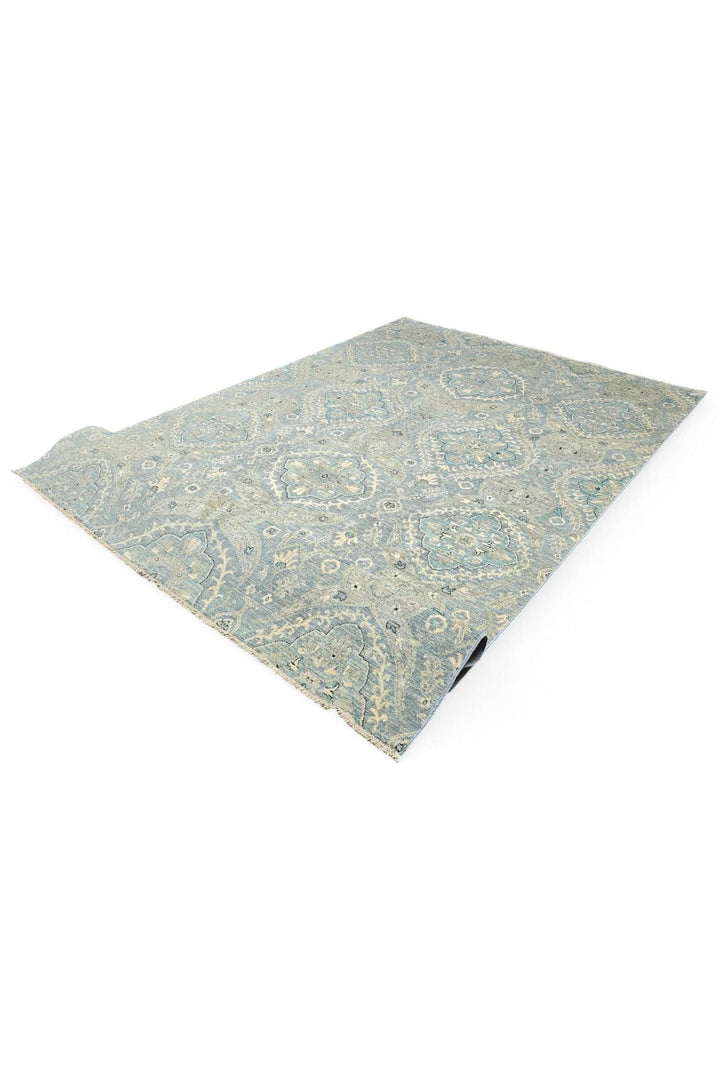 Dusty Blue Damask Ghazni
