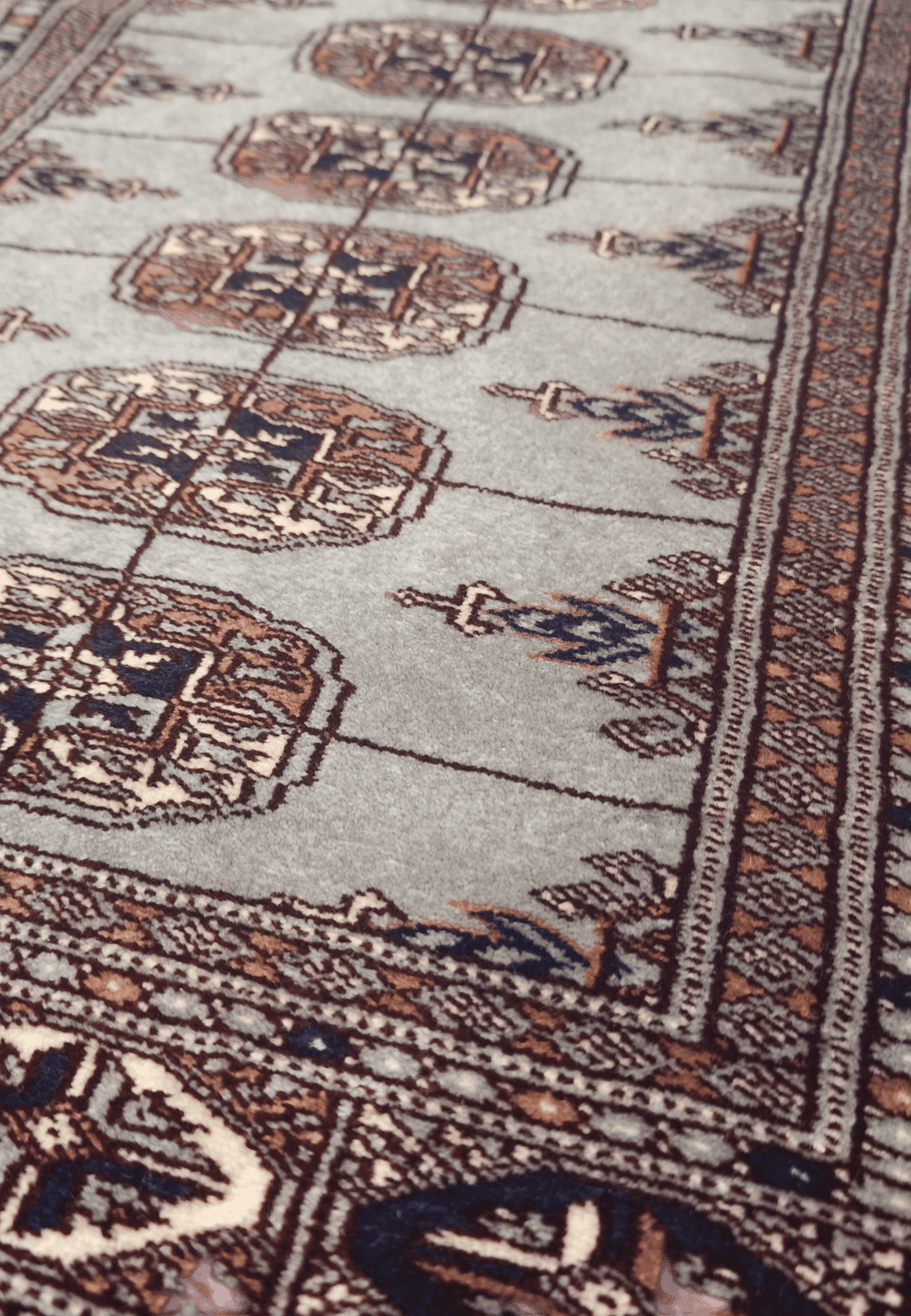 Slate Grey Gul Bokhara
