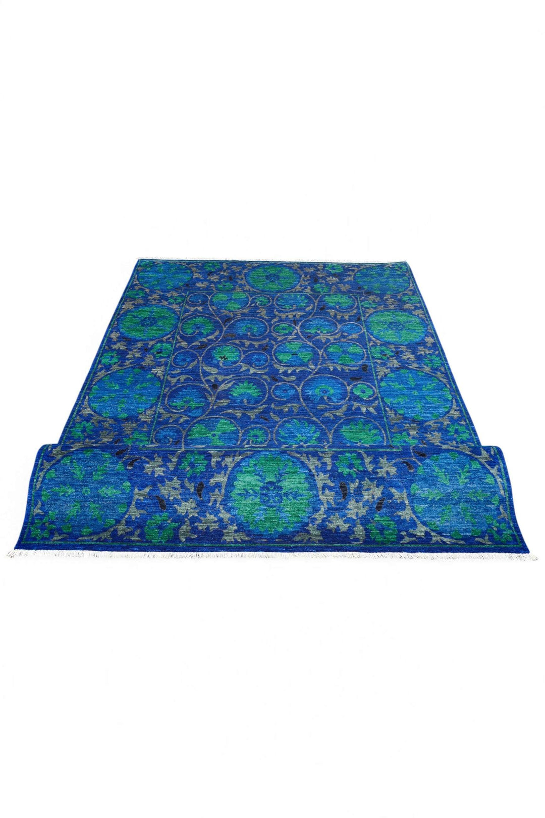 Lapis Blue Floral Ghazni