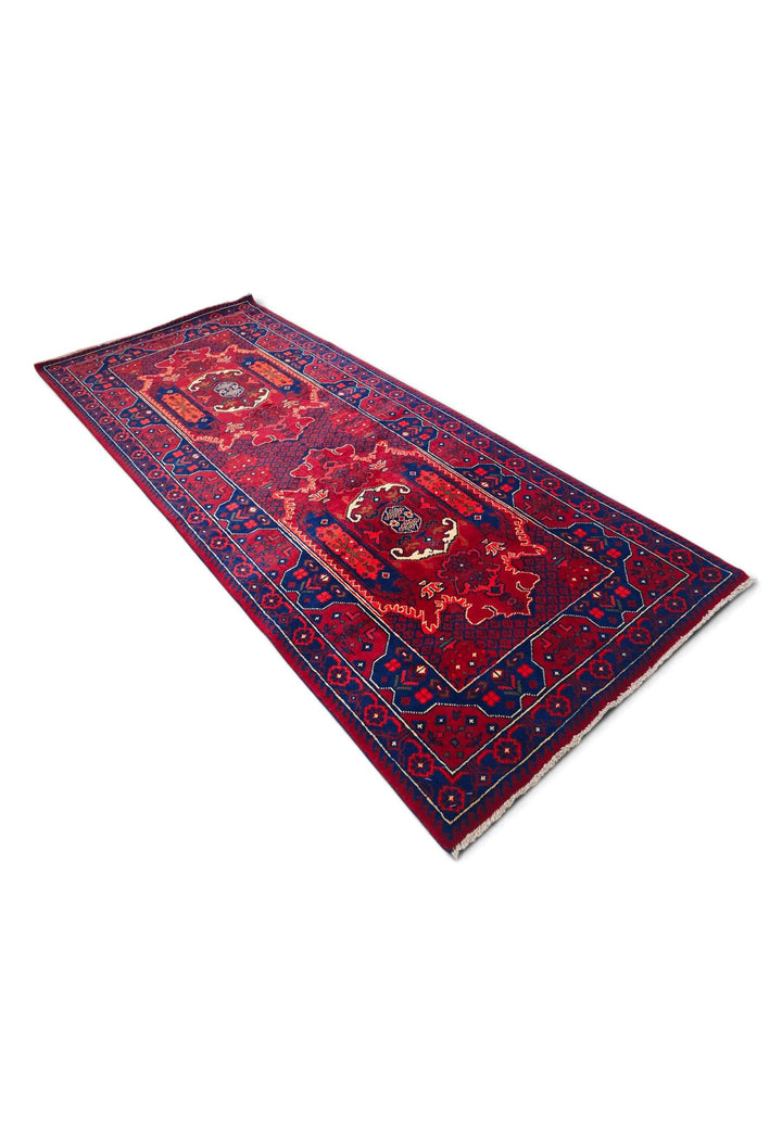 Deep Madder and Navy Khal Mohammadi Rug, Hand-Knotted Wool