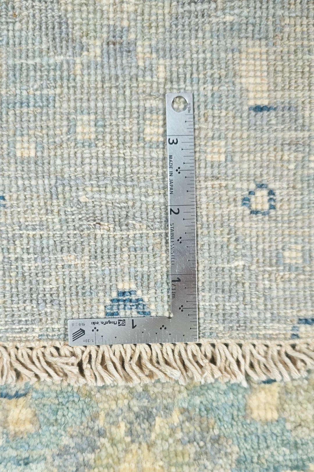 Dusty Blue Damask Ghazni