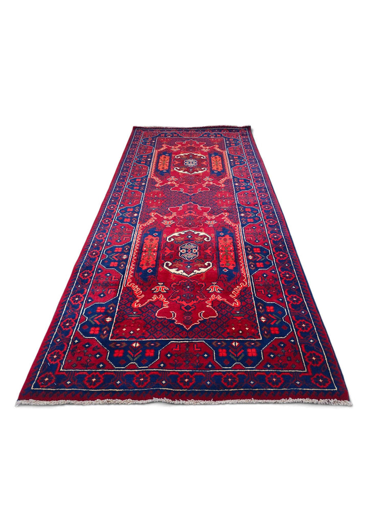 Deep Madder and Navy Khal Mohammadi Rug, Hand-Knotted Wool
