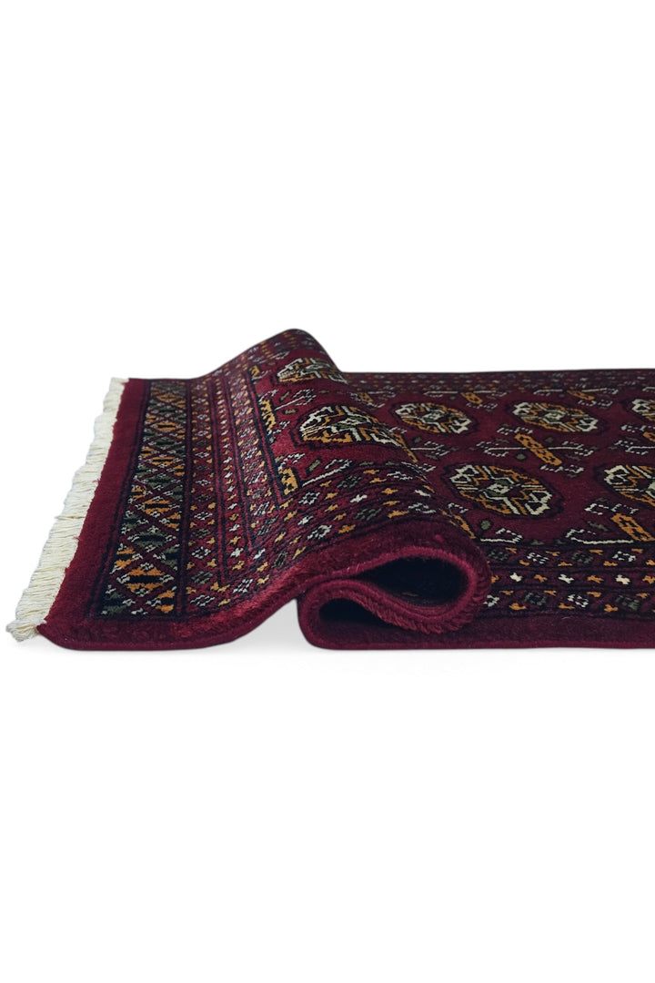 Burgundy Cross Bokhara