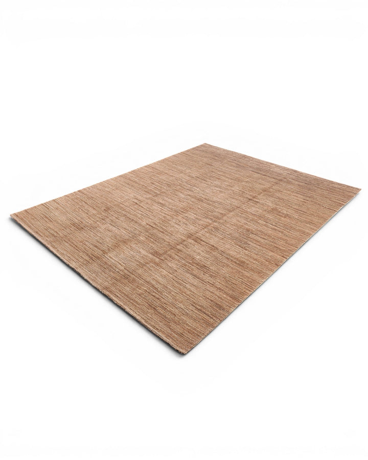 Natural Camel Plain Ghazni, Hand-Knotted Afghan Wool Rug