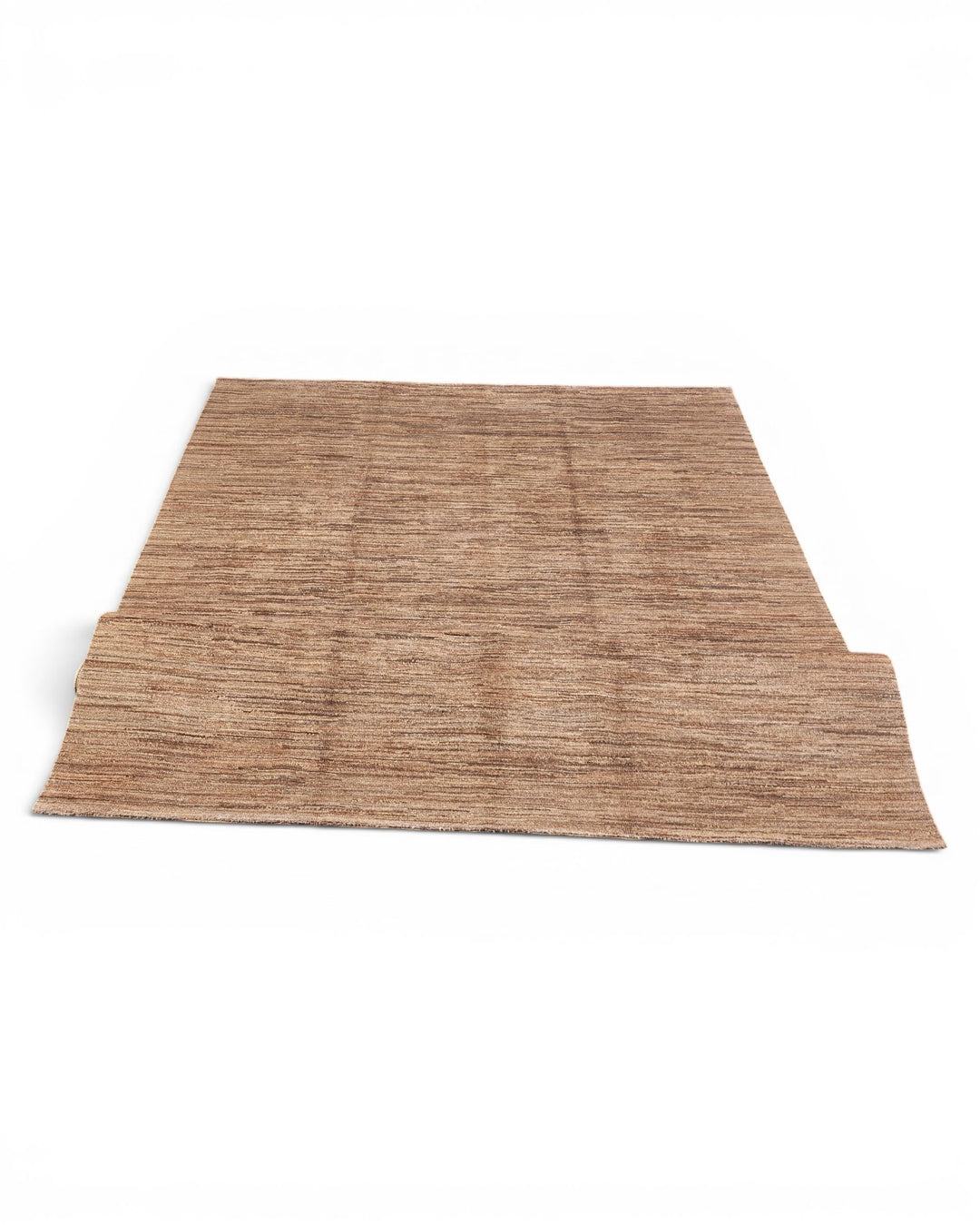 Natural Camel Plain Ghazni, Hand-Knotted Afghan Wool Rug