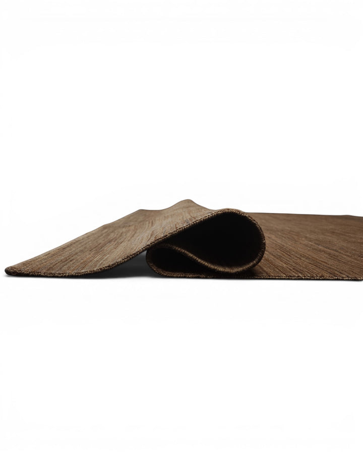 Natural Camel Plain Ghazni, Hand-Knotted Afghan Wool Rug