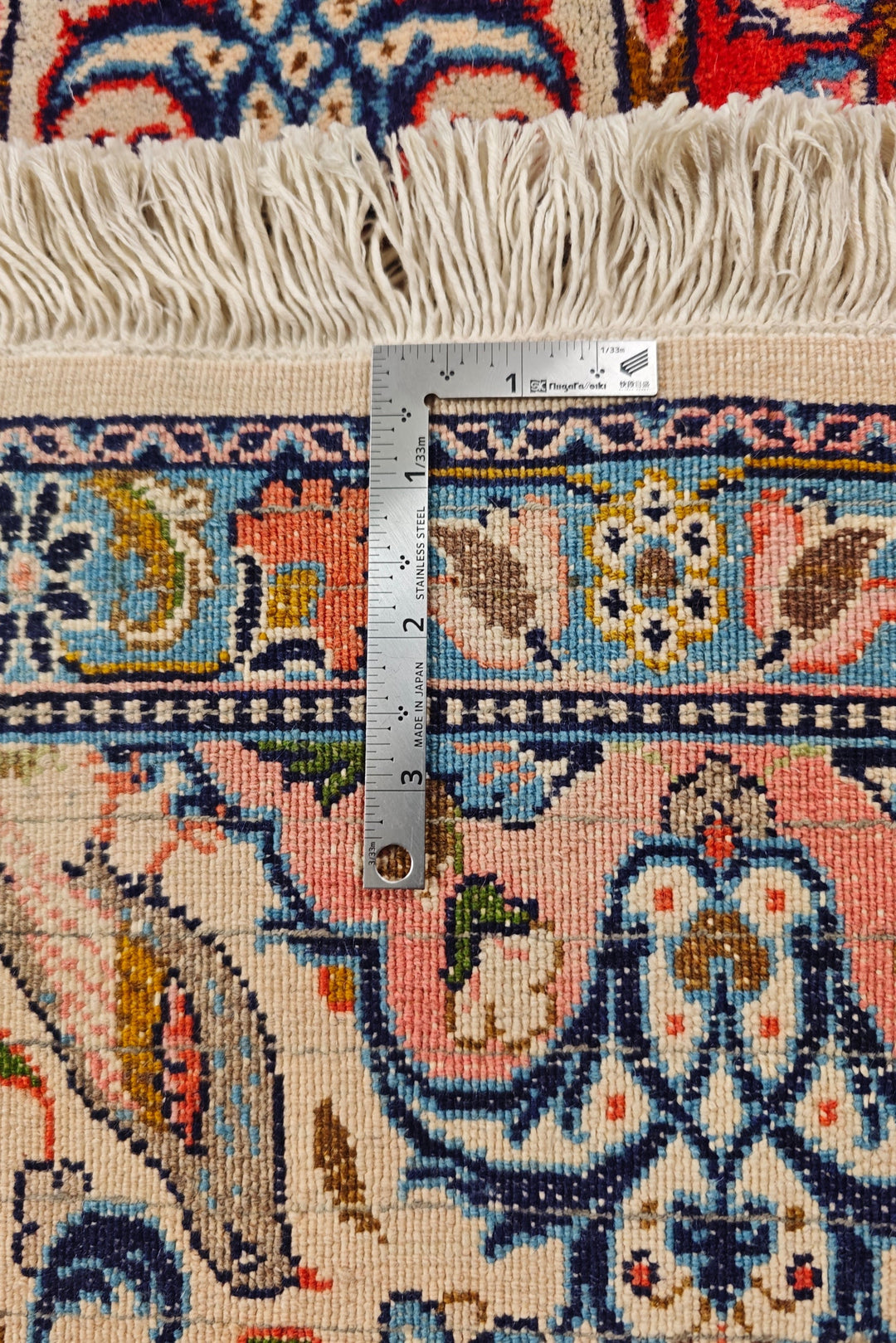 Four Seasons Garden Panel Persian Sabzevar, Hand-Knotted Wool Rug