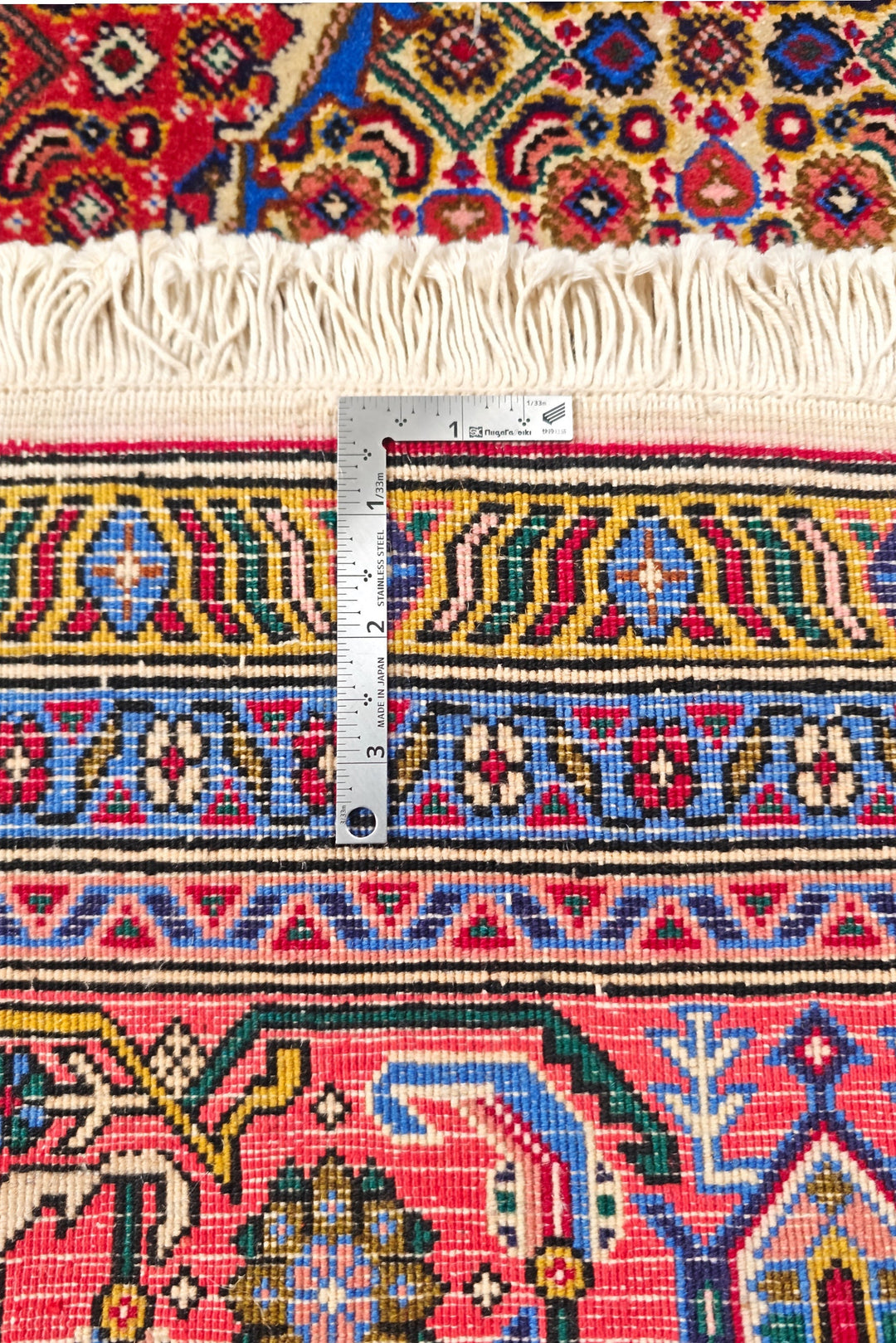 Camel Mahi Medallion Persian Ardabil, Hand-Knotted Wool Rug