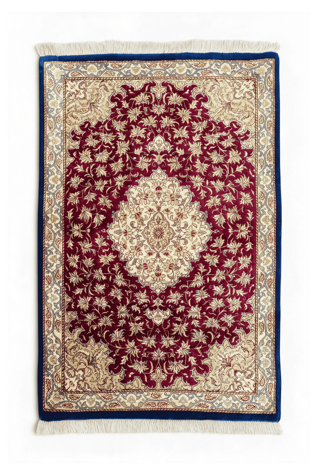 Burgundy Medallion Qum