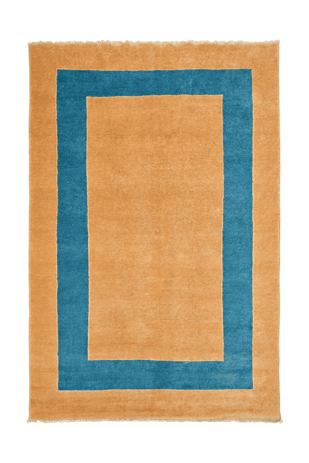 Peacock blue Afghan Gabbeh rug, 123×187cm, about 1.5 tatami