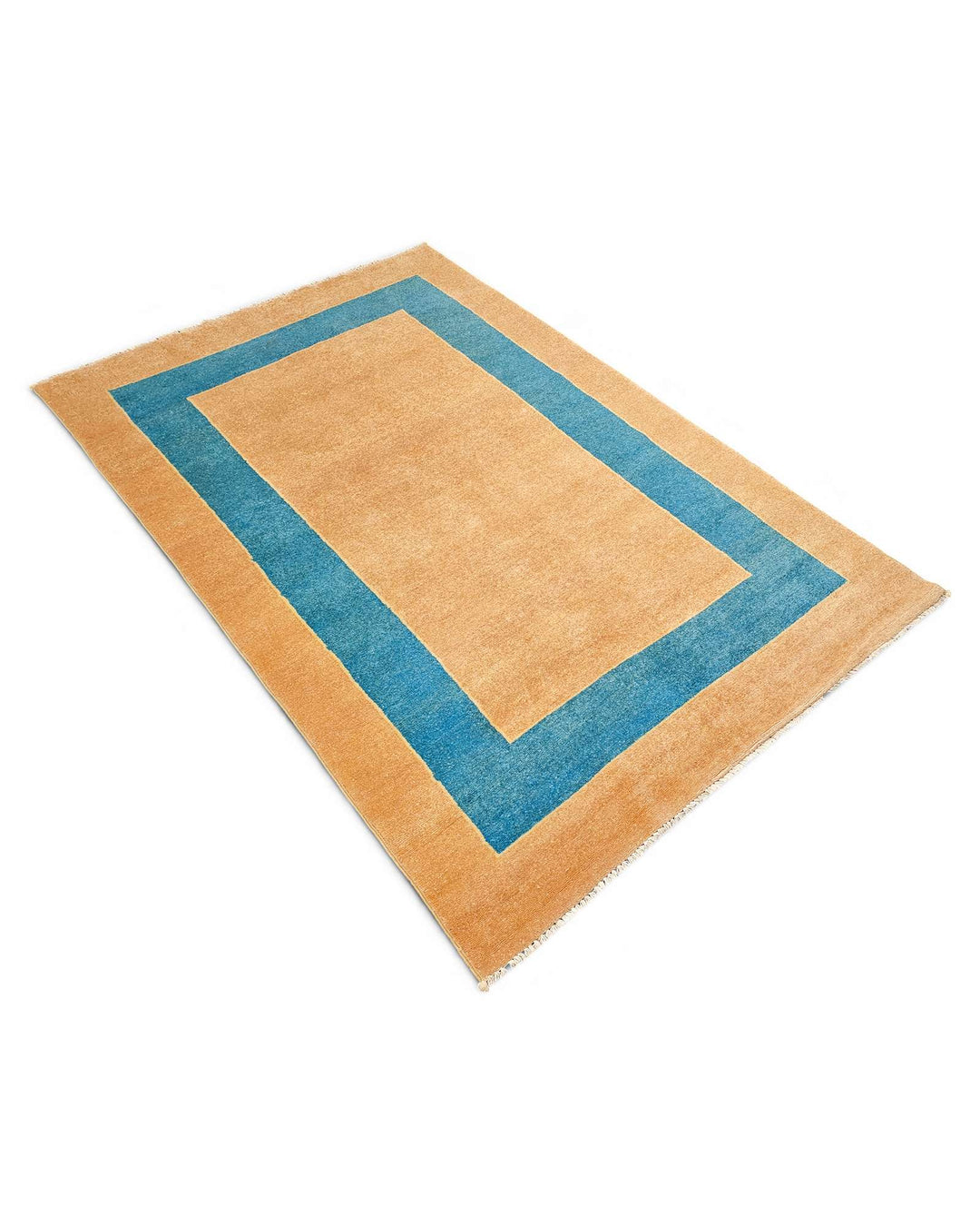 Peacock blue Afghan Gabbeh rug 123×187cm, Afghanistan craftsmanship
