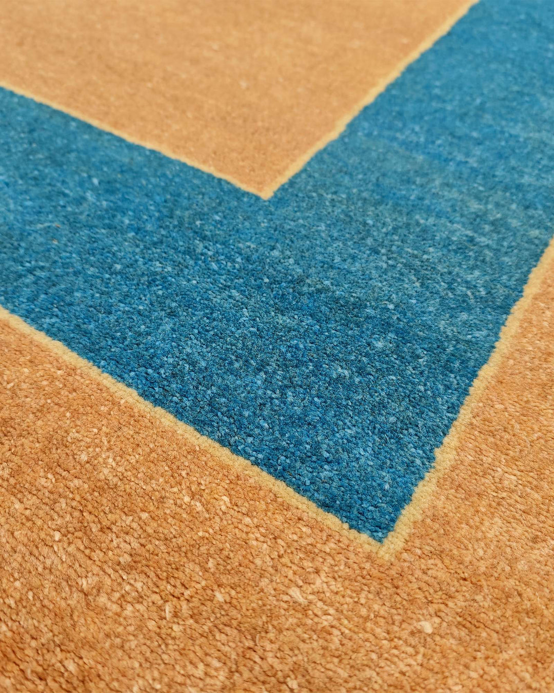 One-of-a-kind peacock blue Afghan Gabbeh rug, 1.5 tatami
