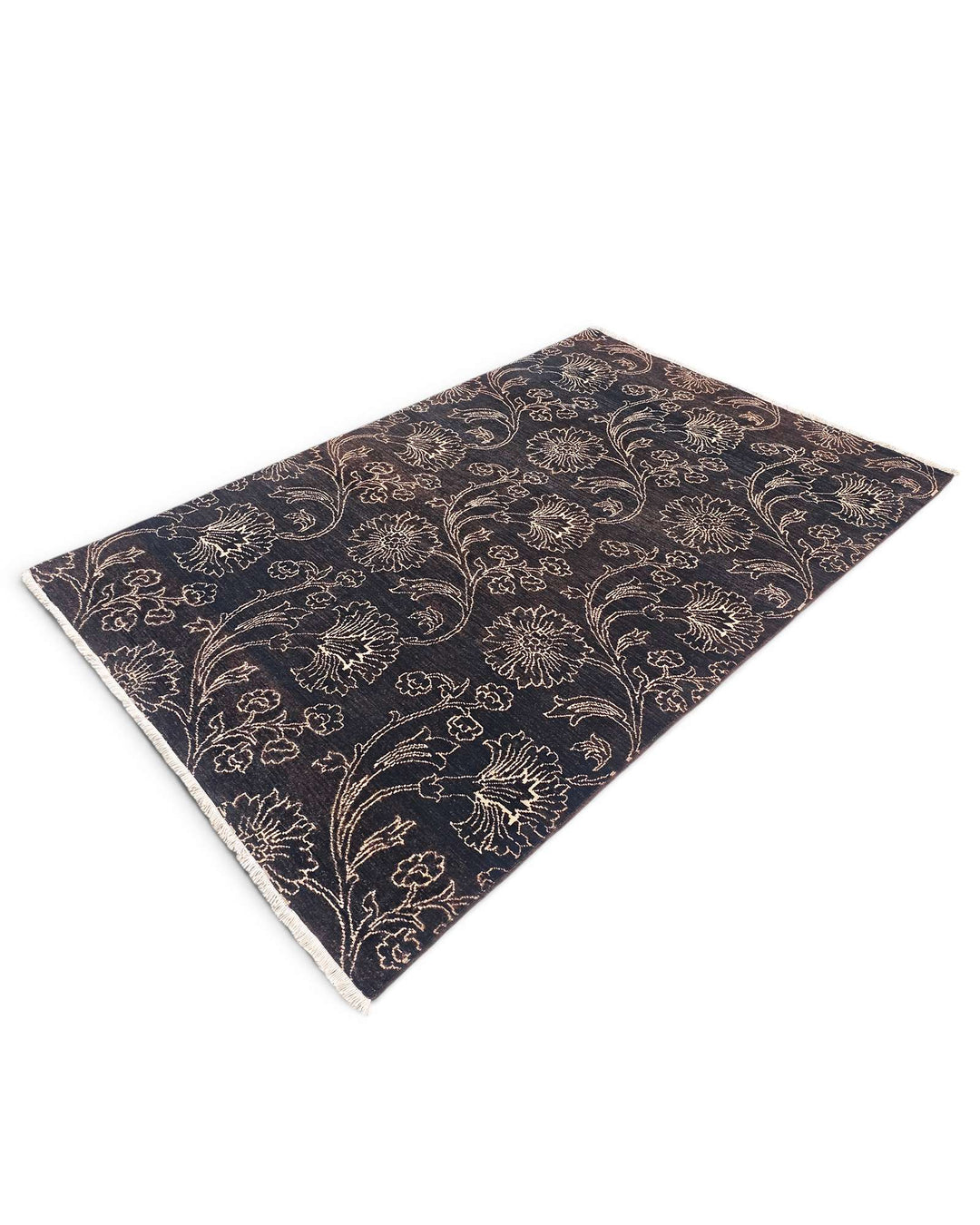 Midnight blue Afghan Gabbeh rug, Afghanistan craftsmanship