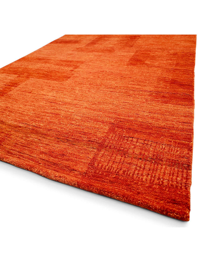 Terracotta Afghan Gabbeh rug, Afghanistan craftsmanship