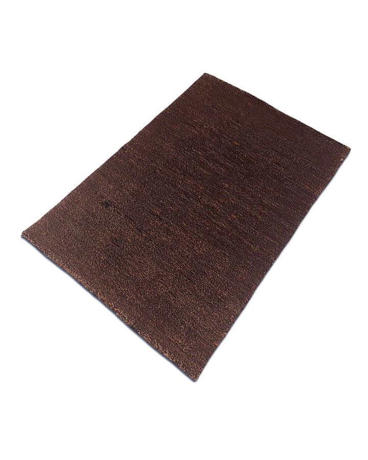 Chestnut brown Afghan Gabbeh rug, Afghanistan craftsmanship