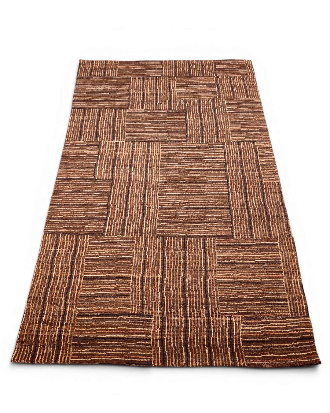 Cinnamon Afghan Gabbeh rug, Afghanistan craftsmanship