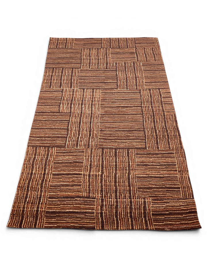 Cinnamon Afghan Gabbeh rug, Afghanistan craftsmanship
