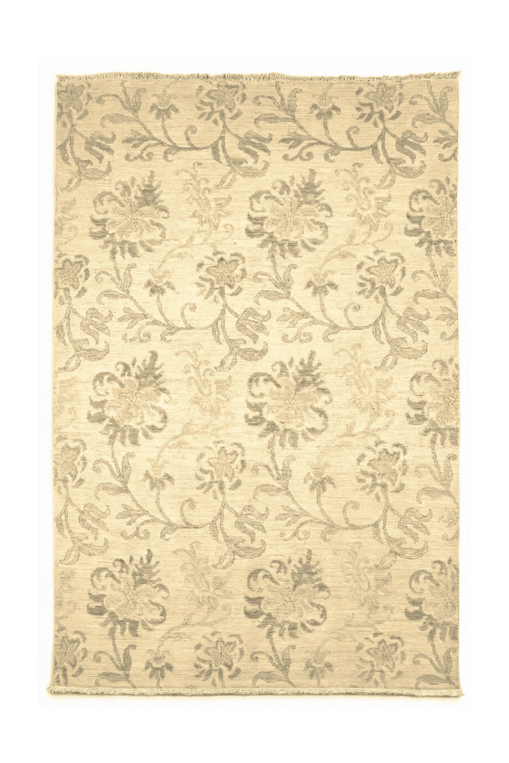Willow green vine Afghan Gabbeh rug, hand-knotted wool