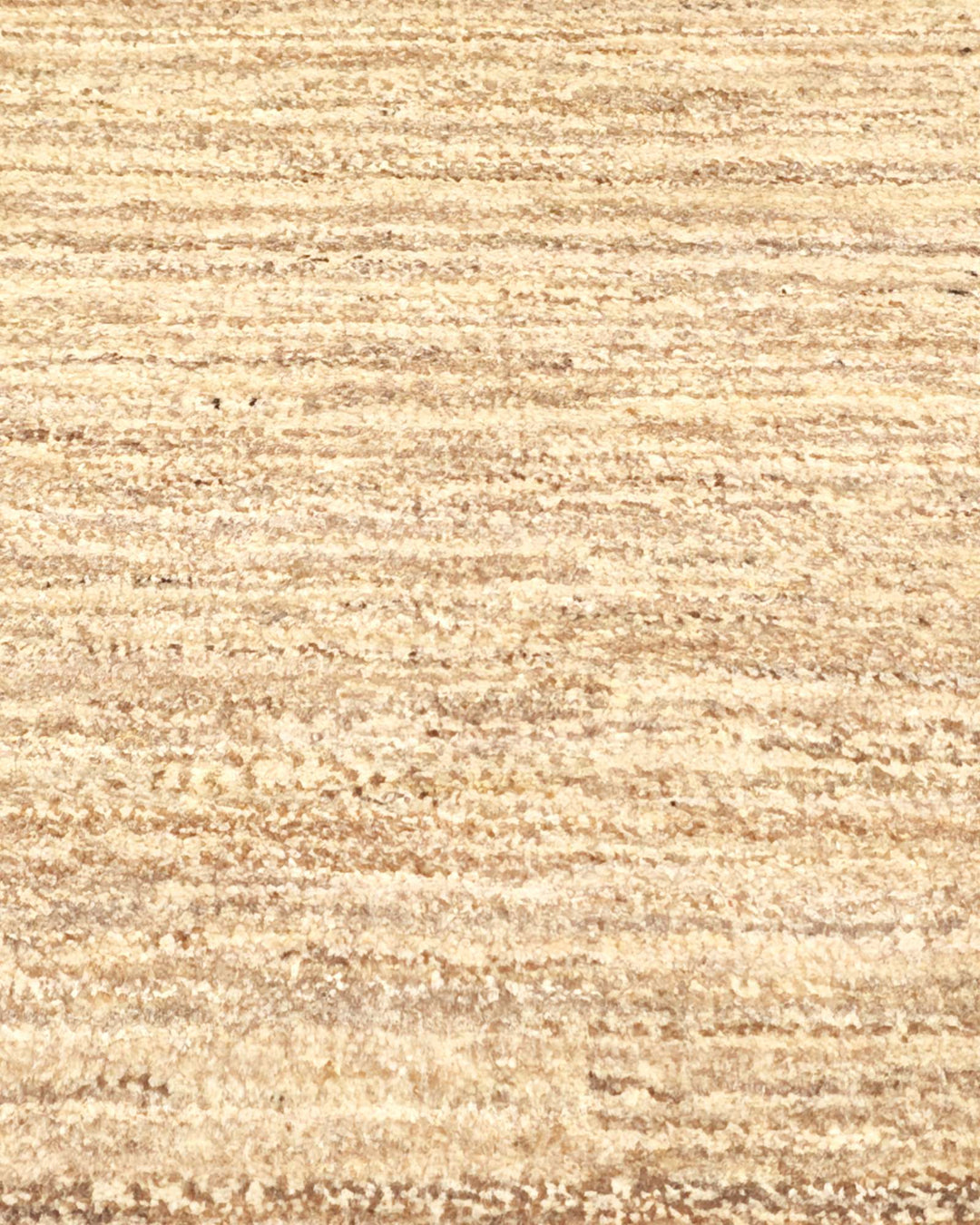 Hand-knotted cream Afghan Gabbeh rug with simple brown border