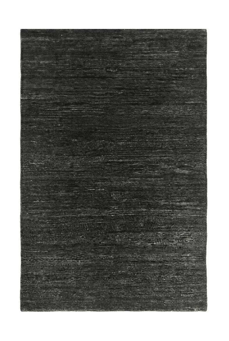 Forest green Afghan Gabbeh rug, hand-knotted natural dye wool