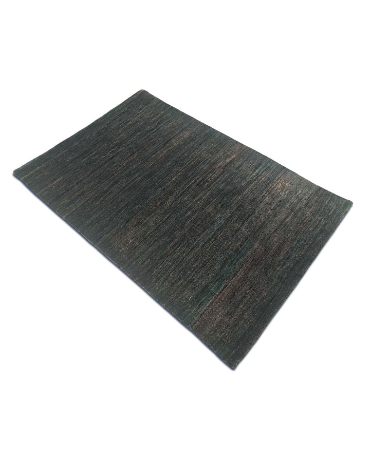Forest green Afghan Gabbeh rug, Afghanistan craftsmanship
