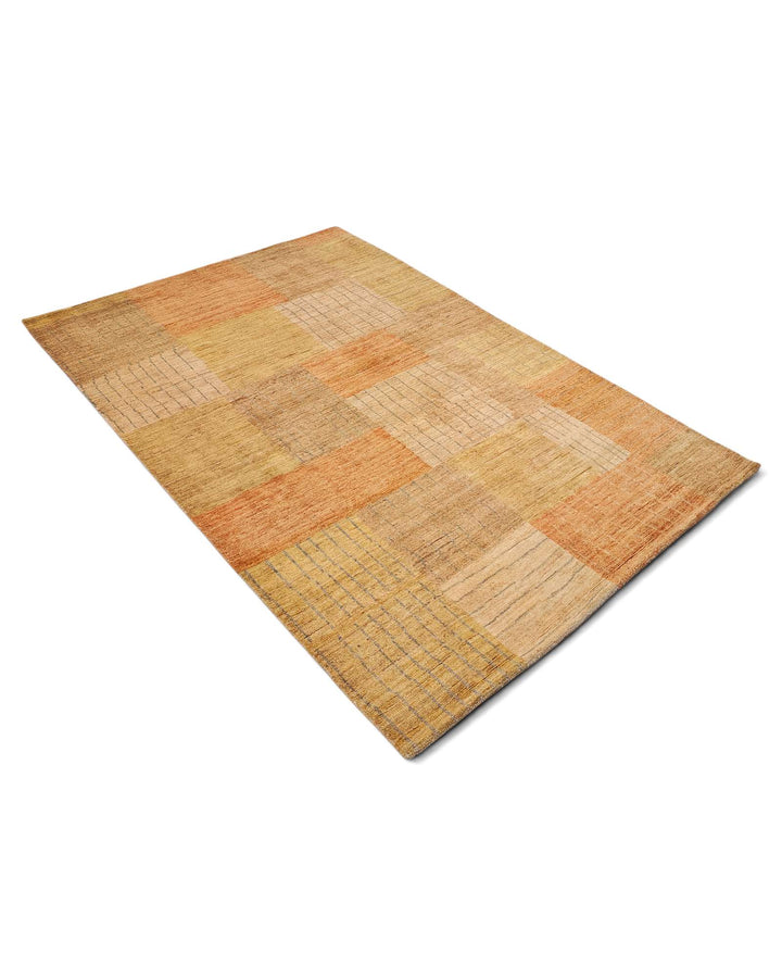 Sandstone Afghan Gabbeh rug, Afghanistan craftsmanship