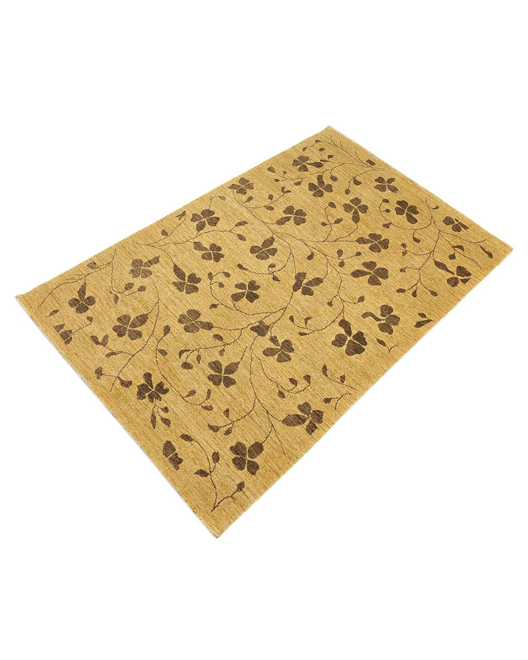 Honey gold Afghan Gabbeh rug, Afghanistan craftsmanship