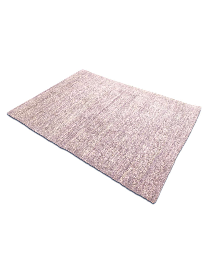 Lavender Gabbeh rug, hand-knotted wool