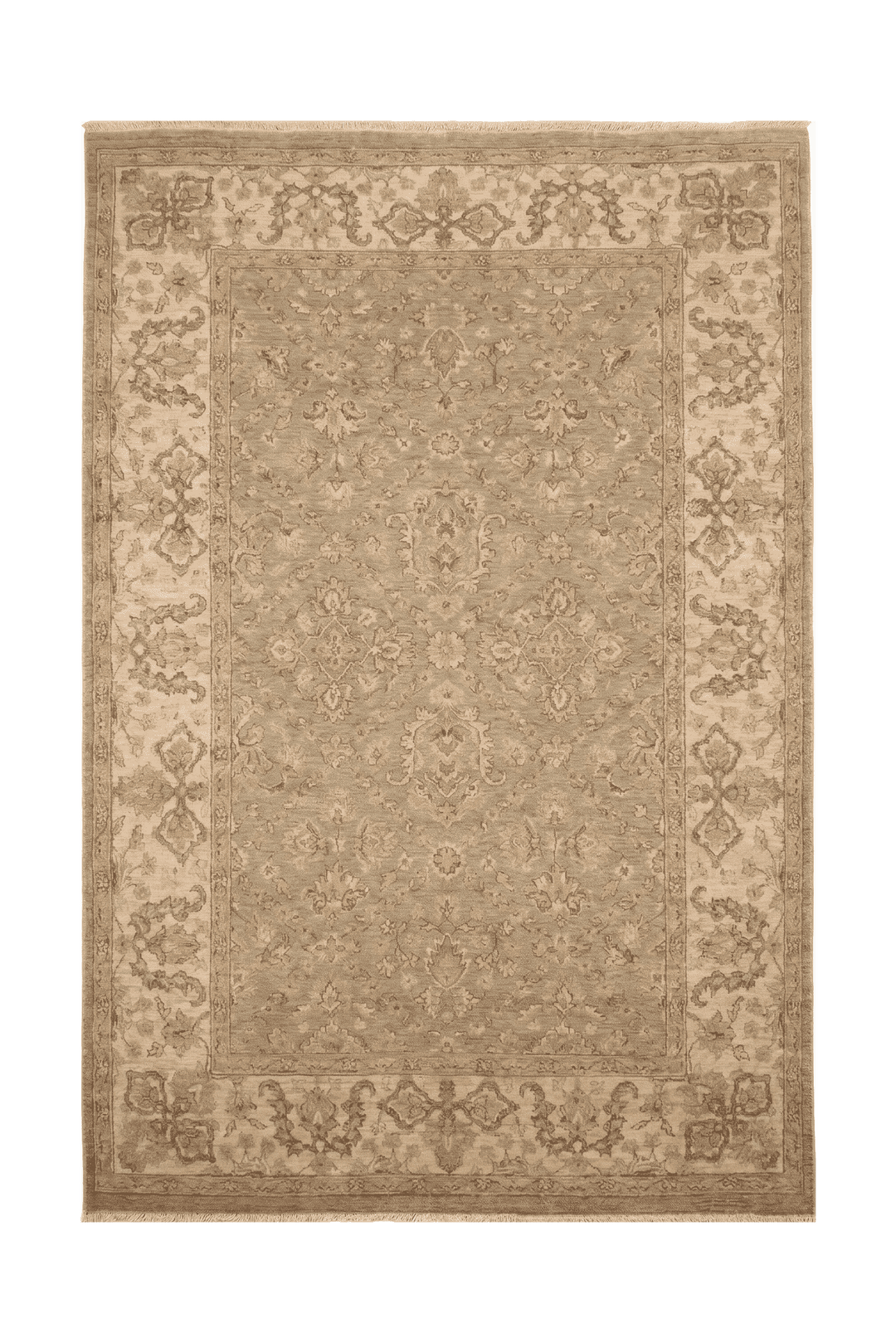 Sage garden Afghan Gabbeh rug, hand-knotted wool