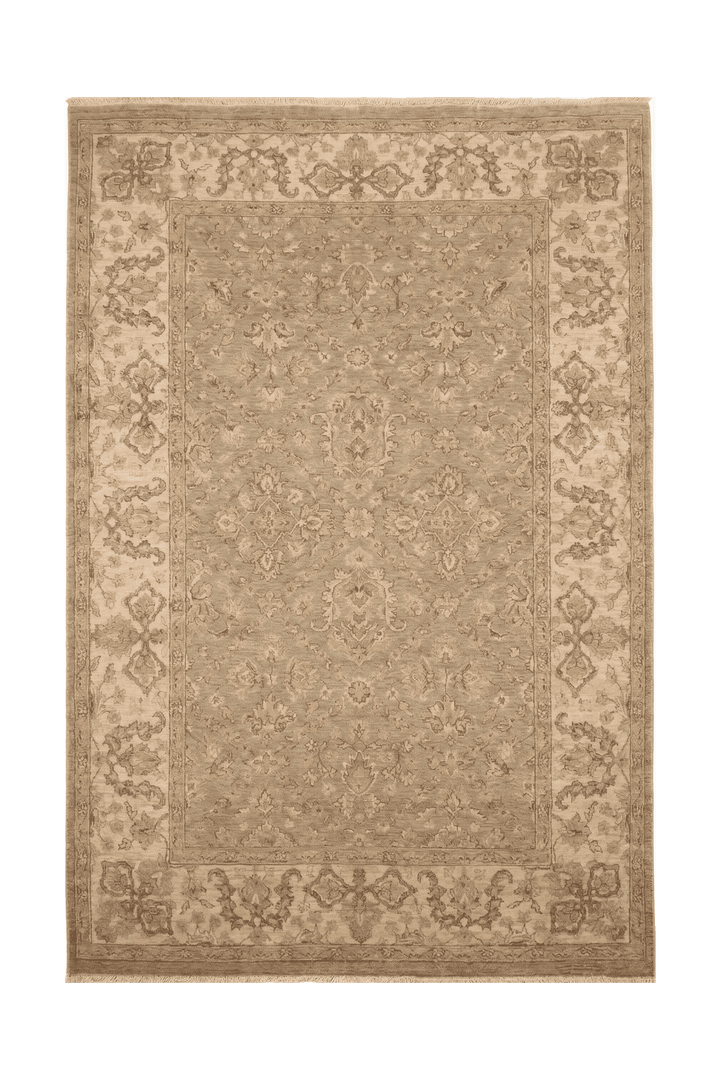Sage garden Afghan Gabbeh rug, hand-knotted wool