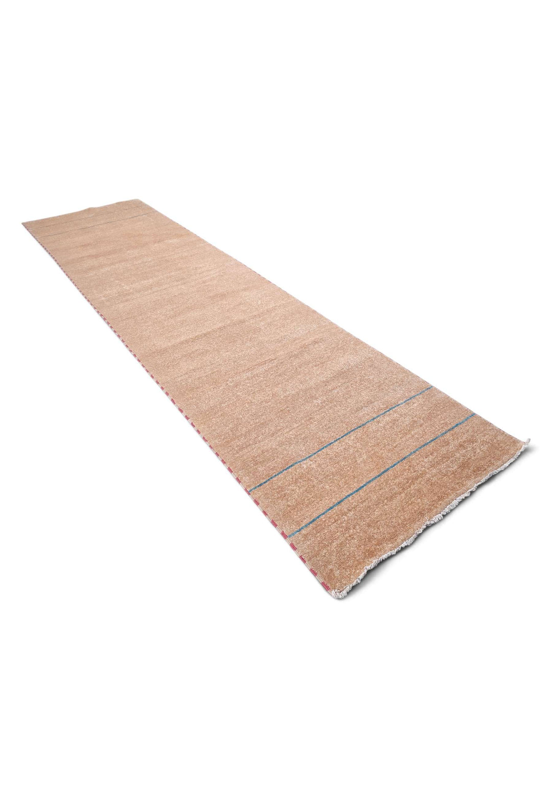 Sand stripe Gabbeh runner 77×306cm, Afghanistan craftsmanship