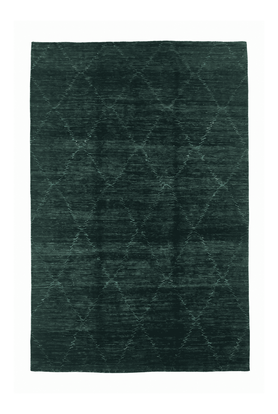 Teal green Afghan Gabbeh rug, 142×212cm, about 2 tatami