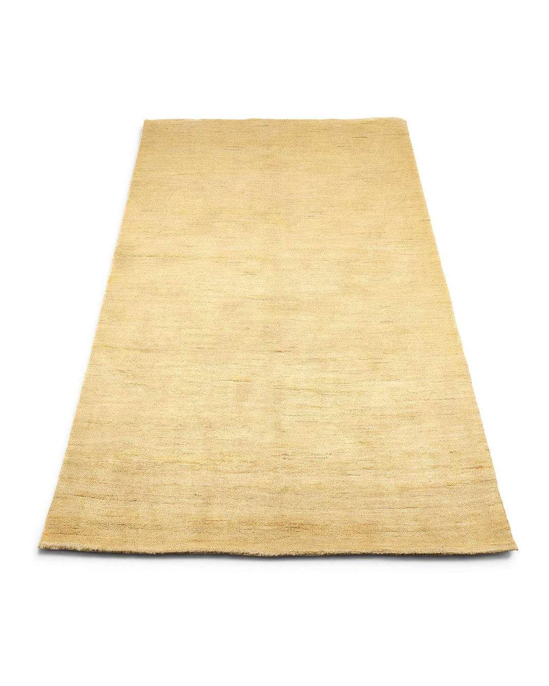 Border detail of natural Afghan Gabbeh hand-knotted rug