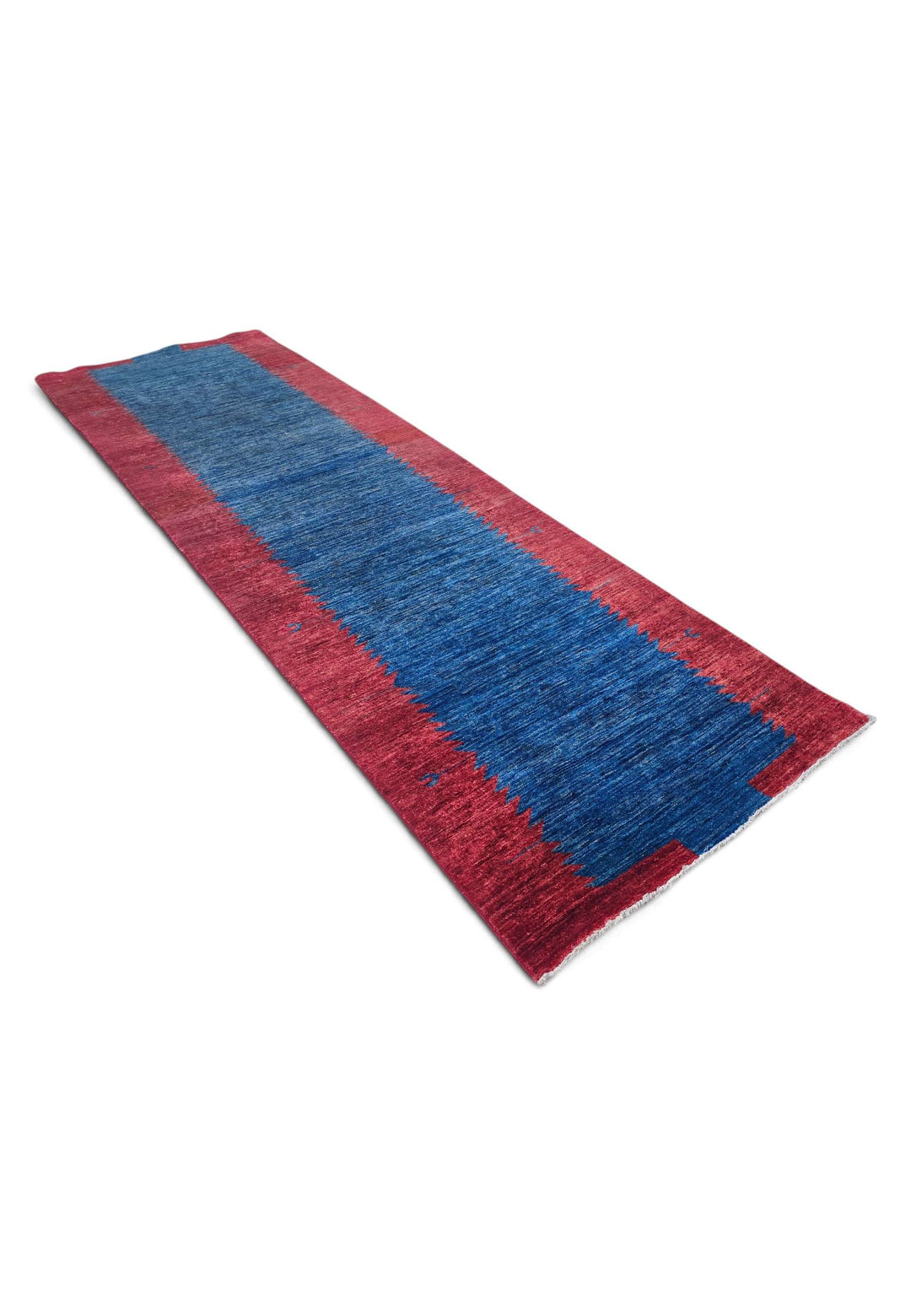 Wine red Gabbeh runner 90×281cm, Afghanistan craftsmanship